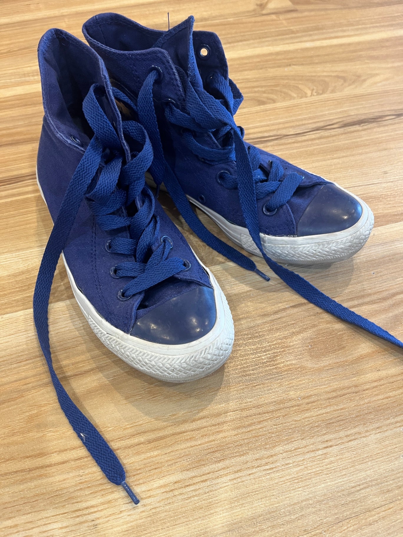 Converse Blue High-Top Sneakers – Women's Size 37.5 | Classic Style