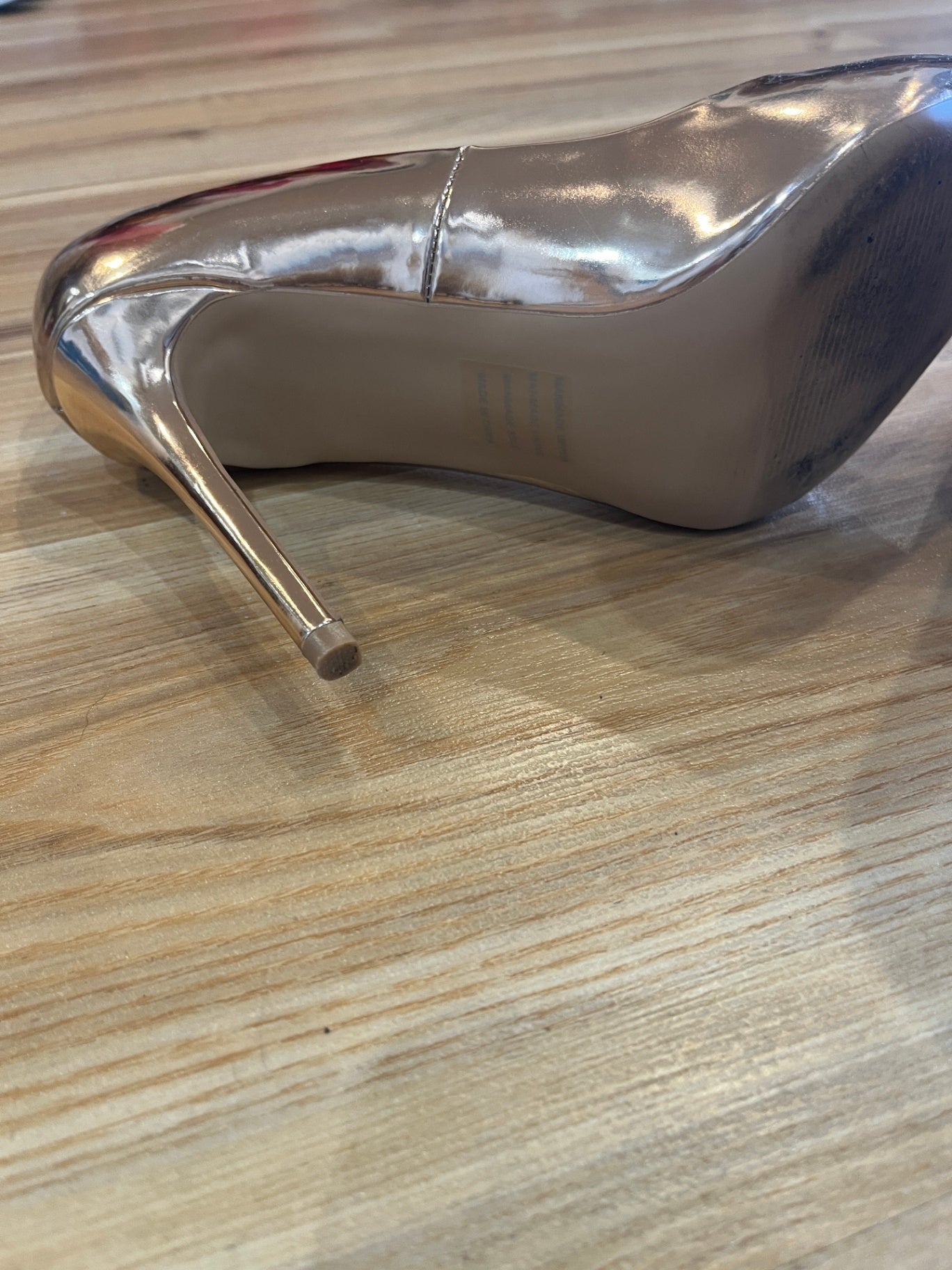Novo Rose Gold Stilettos – Women's Size 9 | Elegant Party Heels