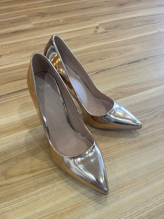 Novo Rose Gold Stilettos – Women's Size 9 | Elegant Party Heels