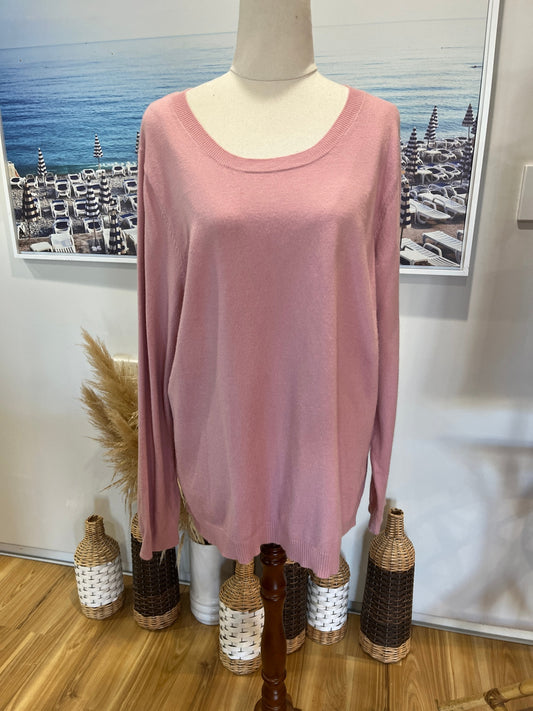 [SALE] Seven Stars Jersey Knit Top | Round Neck | Viscose Blend | Size XL