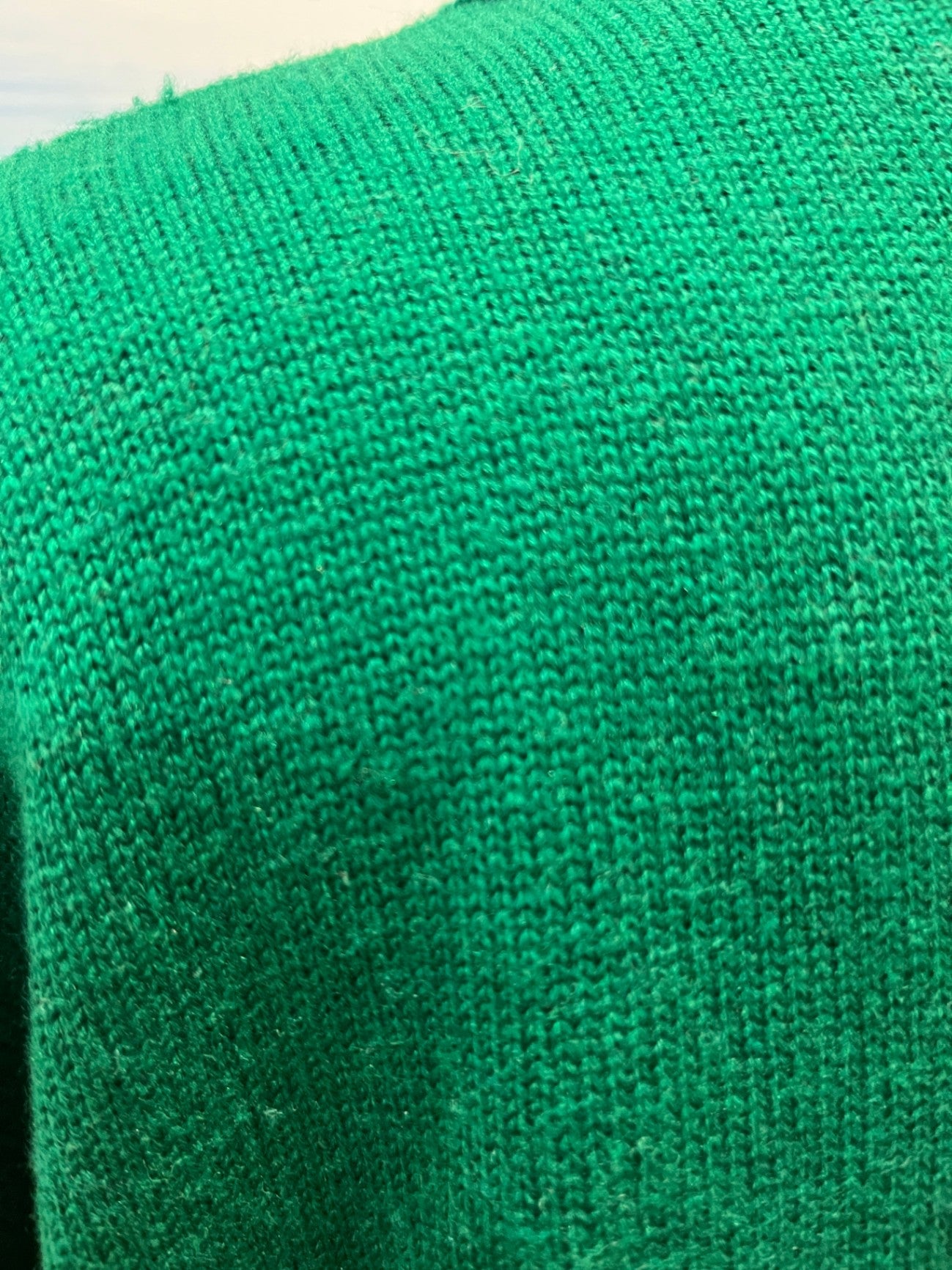 North South Green Cardigan | Merino Blend | Collared | Size XL