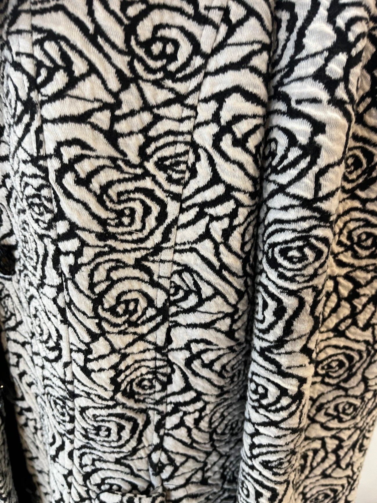 Merric Black Floral Jacket | Rose Print | Women's Size 18