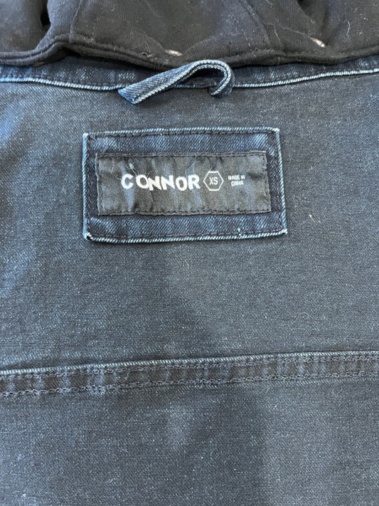 [SALE] Connor Men's Blue Denim Jacket with Removable Hood - Size XS