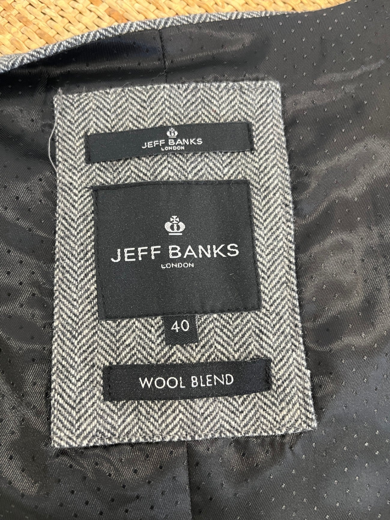 Jeff Banks Jacket and waistcoat M Grey