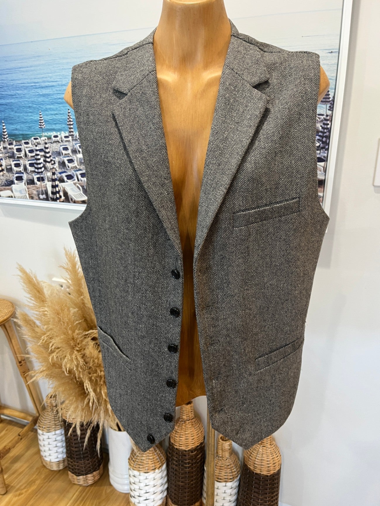 Jeff Banks Jacket and waistcoat M Grey