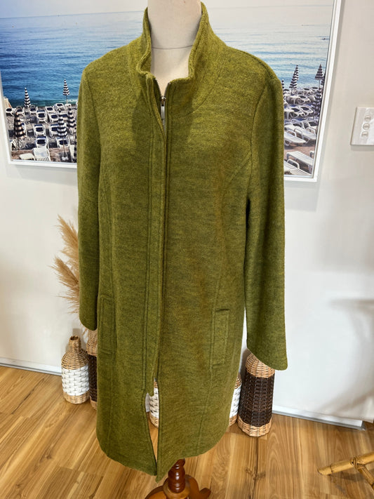 See Saw Coat Medium Lime Green Stylish Winter Coat