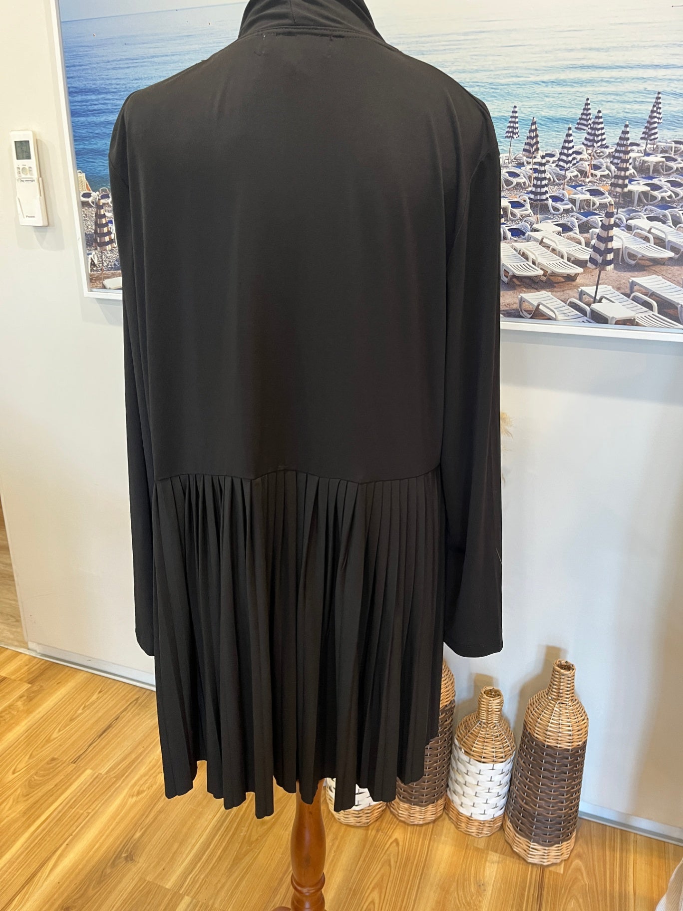 Clarity Black Pleated Back Jacket | Designed in Australia | Size 14 