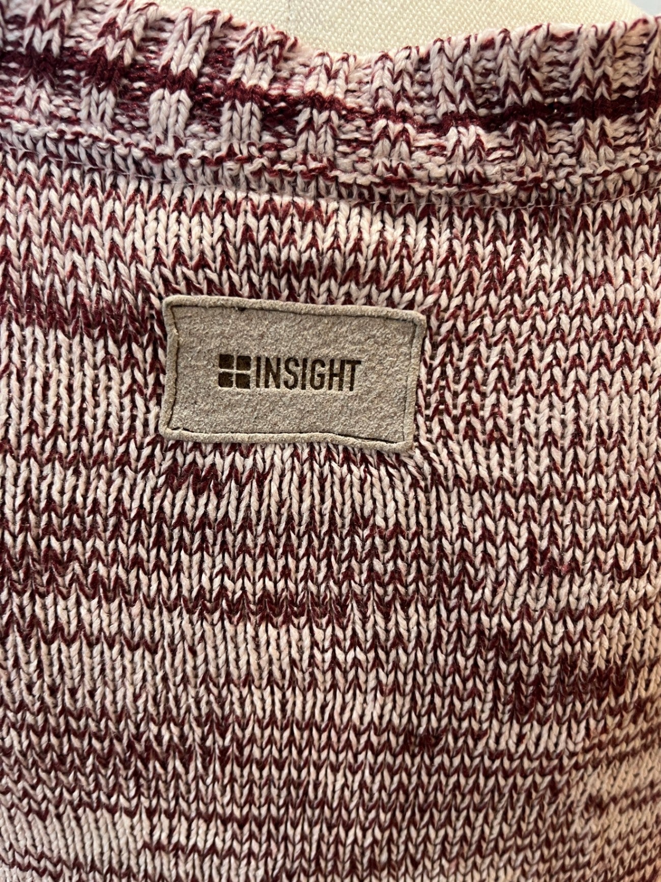 Insight Boho Burgundy Jersey Top | Size 10 | Lightweight Relaxed Style