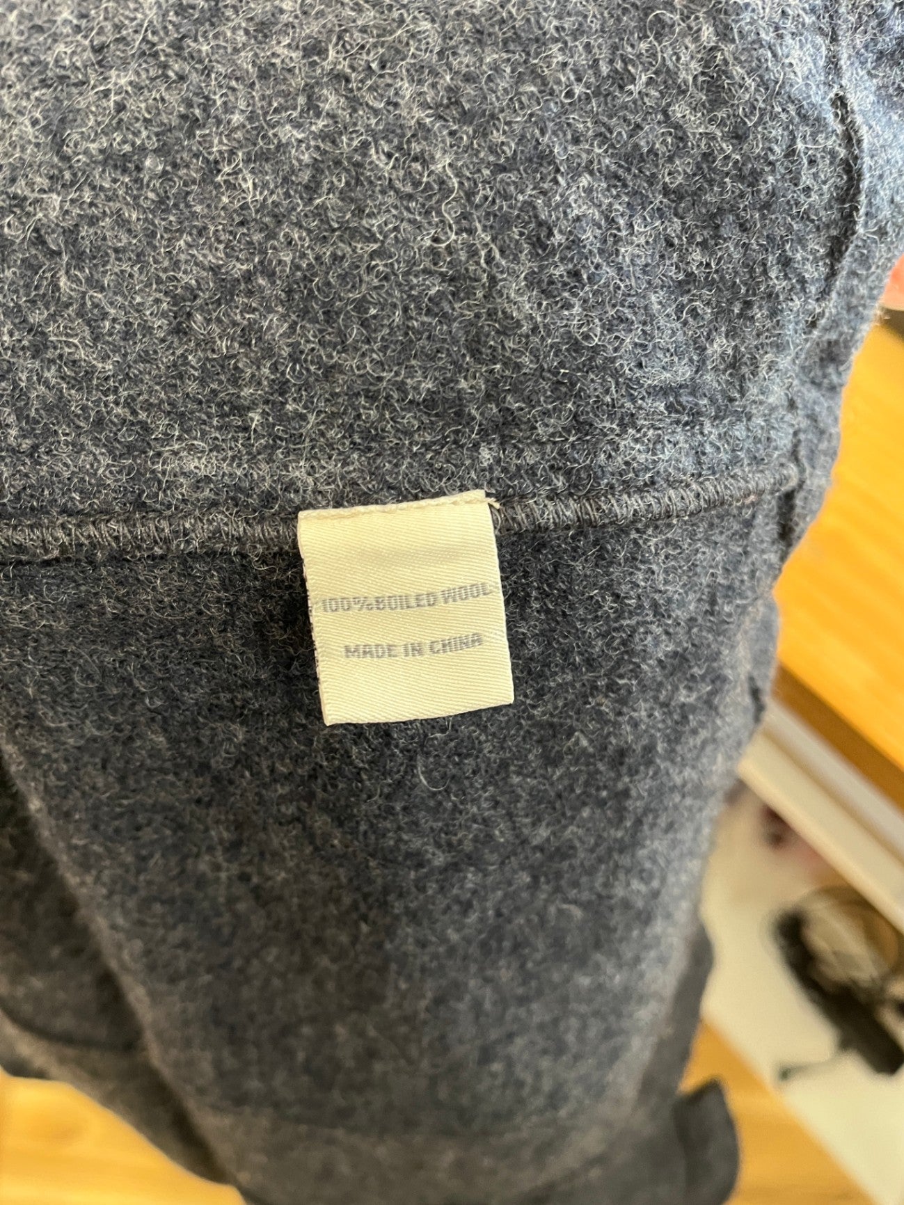 Concept 100% Boiled Wool Longline Coat – Grey | Size XL