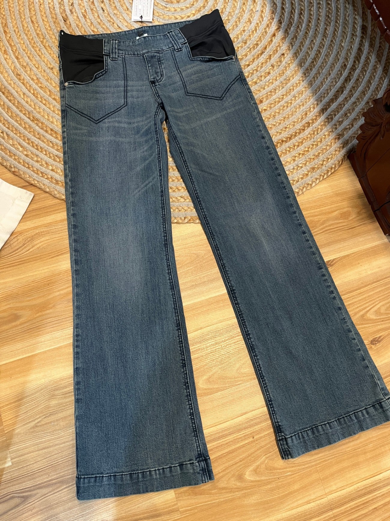 Chic... by EGG Blue Maternity Jeans | Comfortable Everyday Fit | Size 10