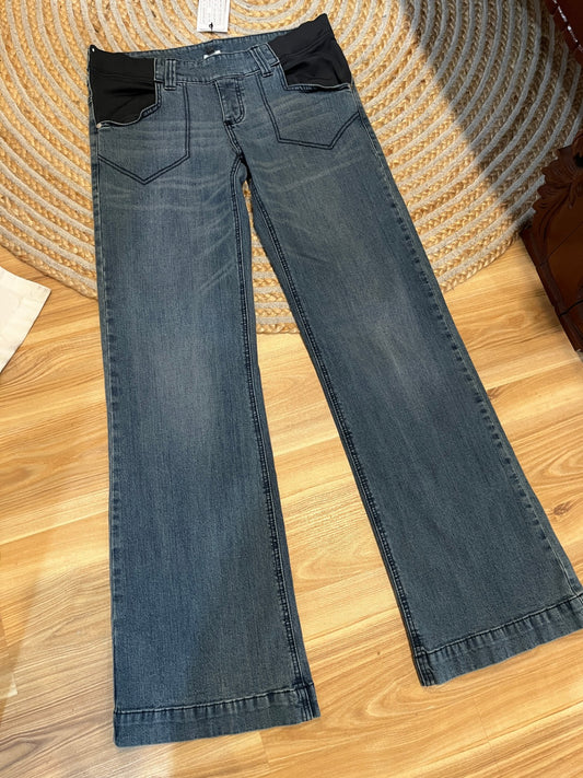 Chic... by EGG Blue Maternity Jeans | Comfortable Everyday Fit | Size 10