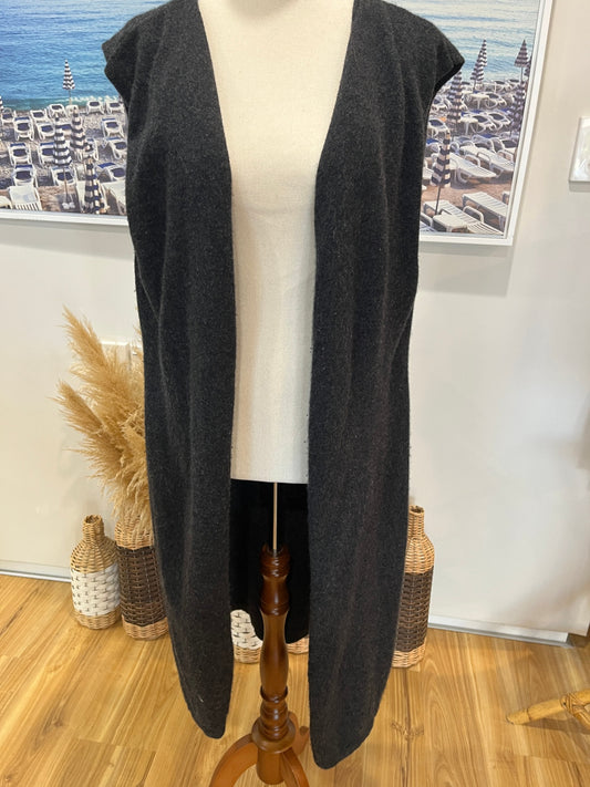 Scott + Scott London 100% Cashmere Vest – Grey | Size Large | Luxury Knit