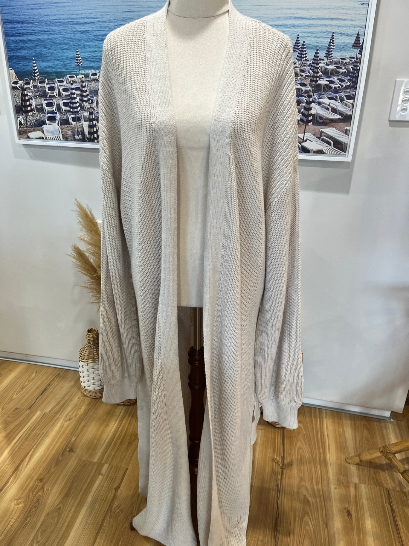 Simple & Sunday Cream Cardigan | Size XXL | Soft Everyday Knit