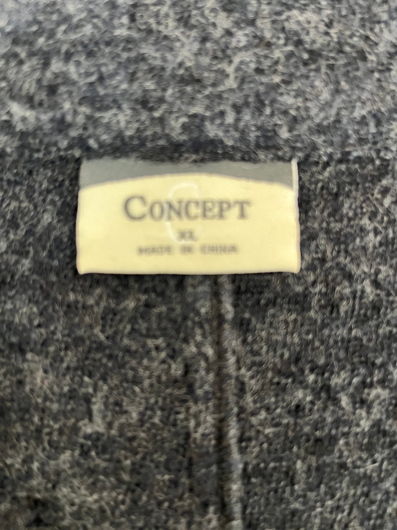 Concept 100% Boiled Wool Longline Coat – Grey | Size XL