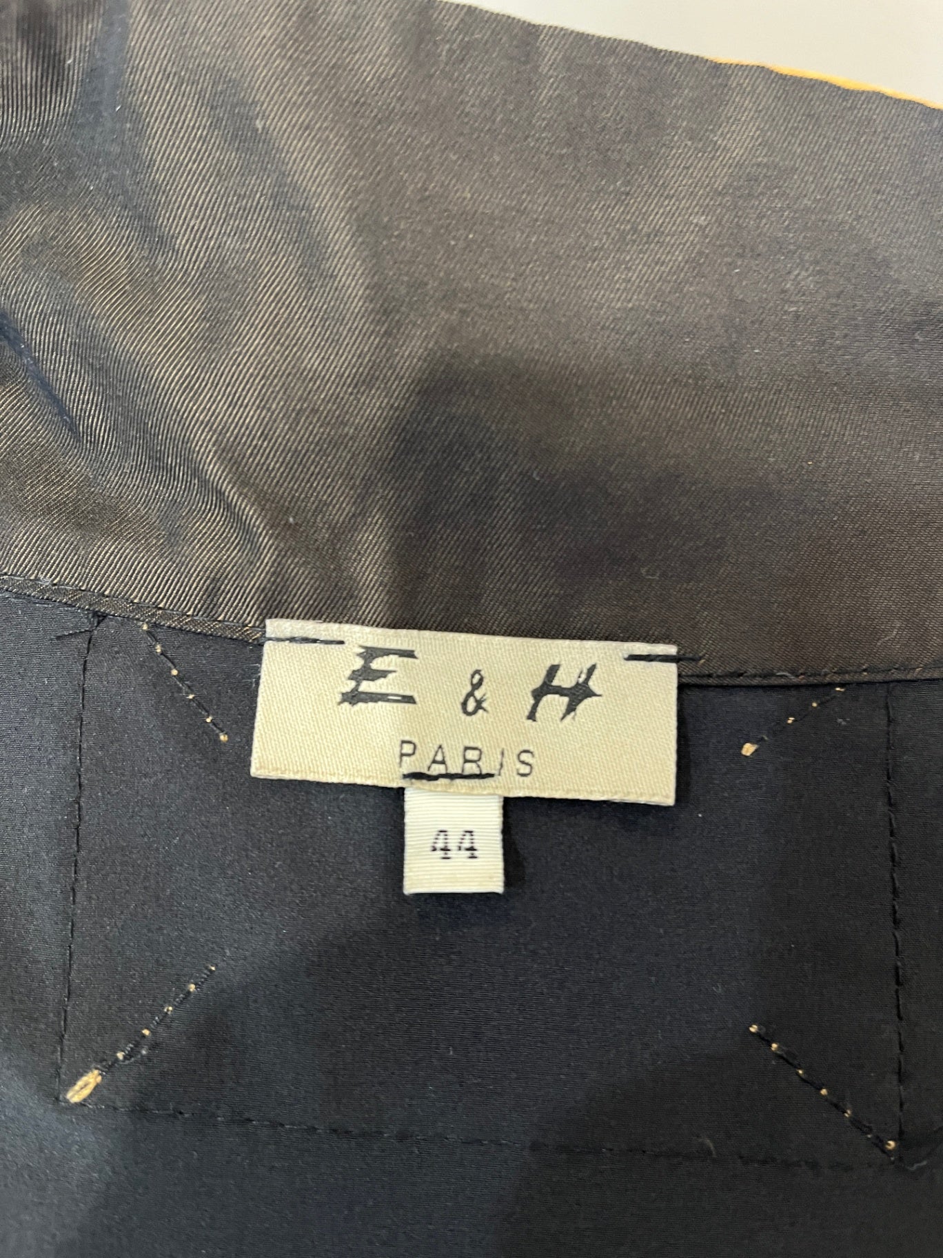 E & H Paris Lightweight Reversible Jacket – Chocolate Brown & Black | Size 44 | Double Zip