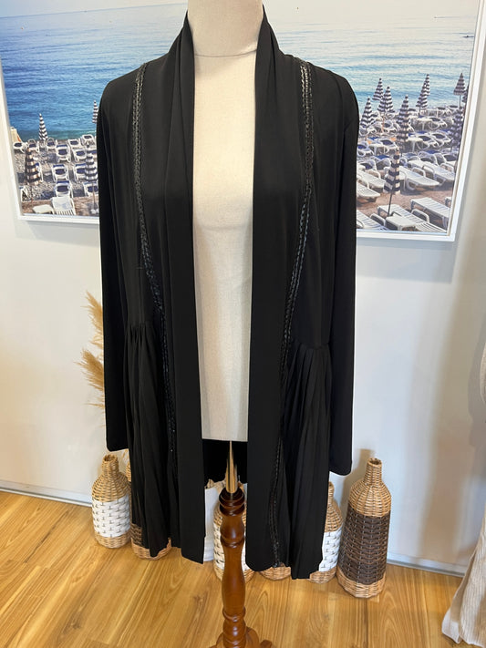 Clarity Black Pleated Back Jacket | Designed in Australia | Size 14 