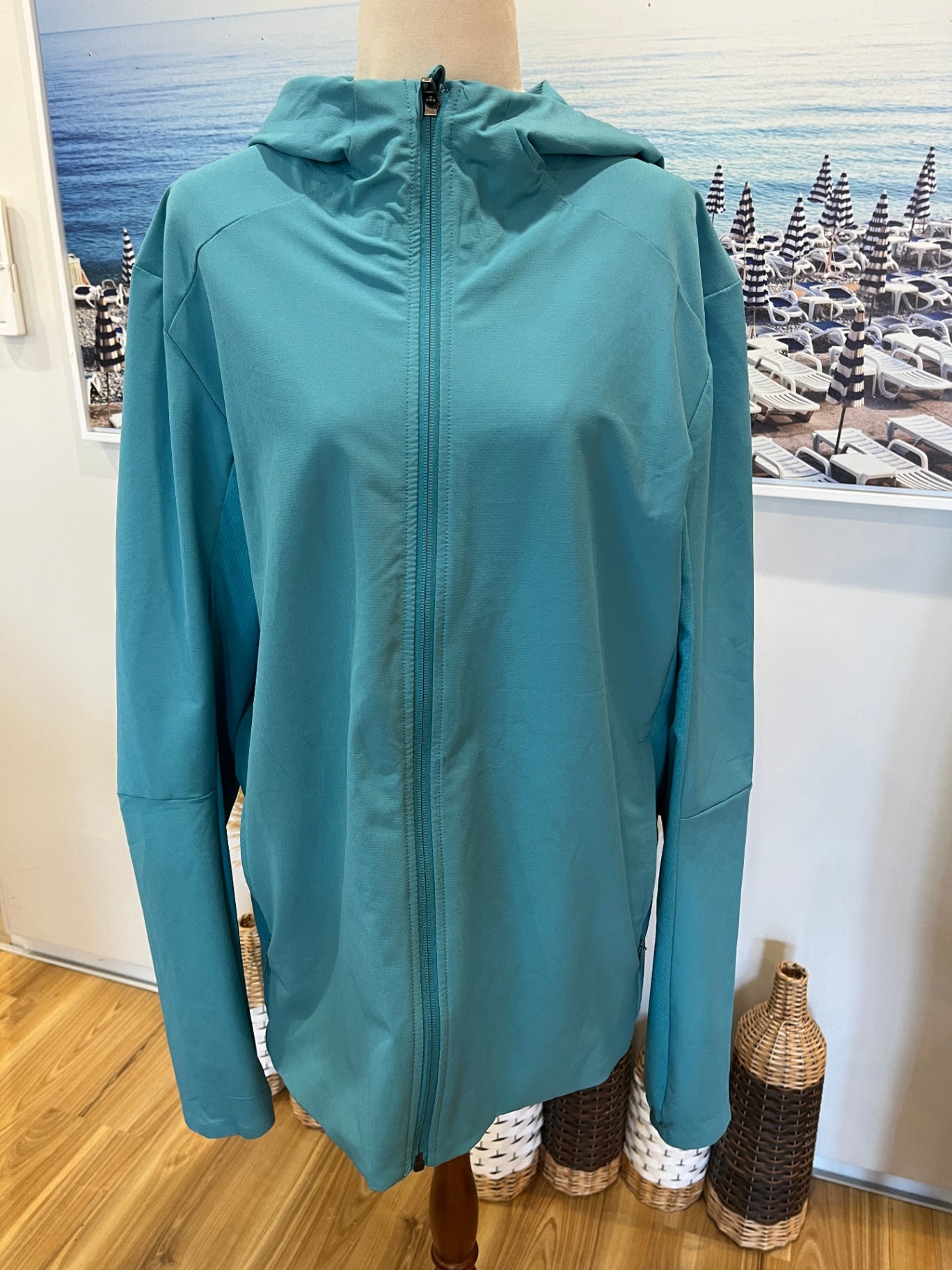Lululemon Teal Rain Jacket | Lightweight Waterproof | Large