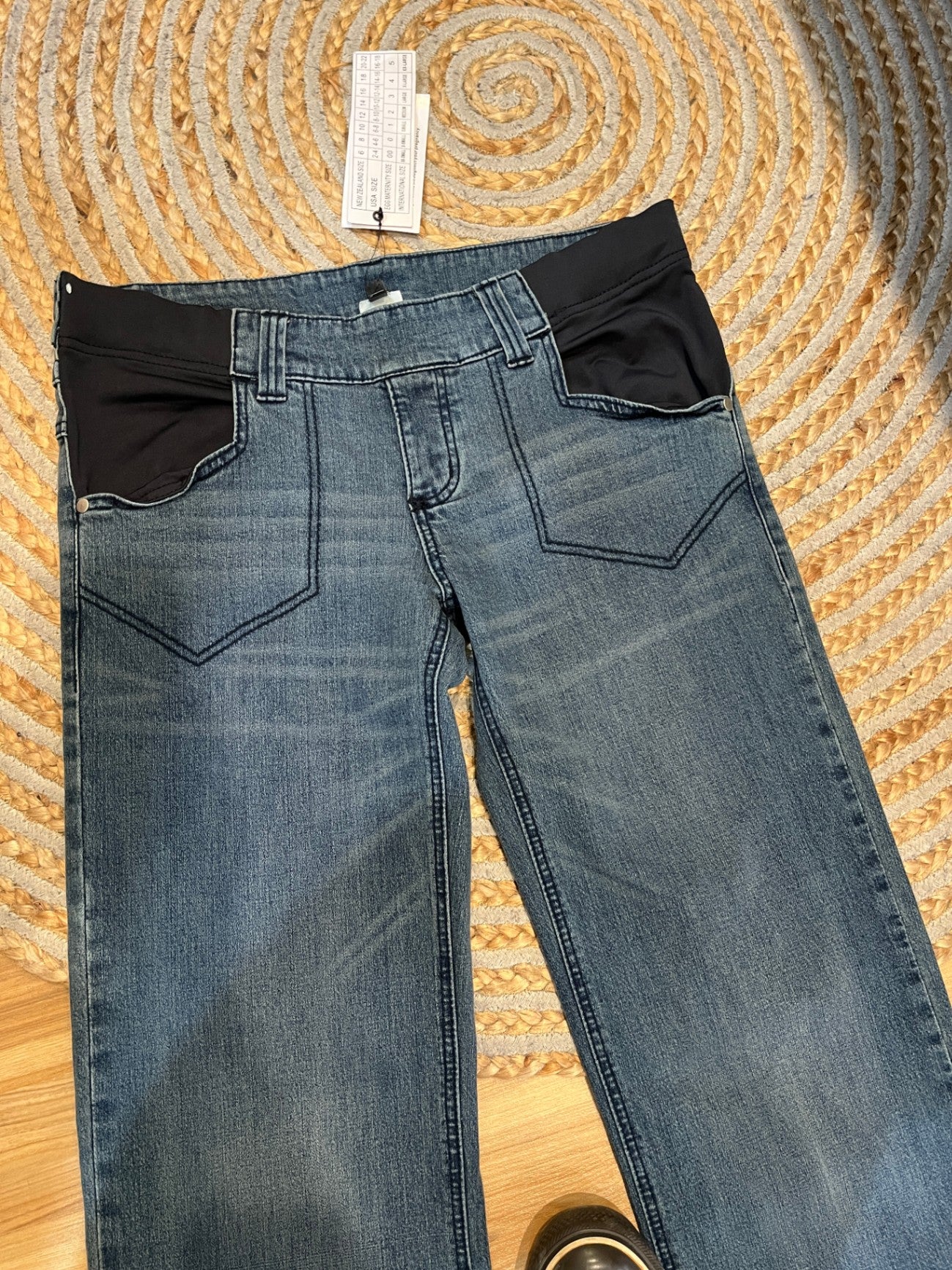 Chic... by EGG Blue Maternity Jeans | Comfortable Everyday Fit | Size 10