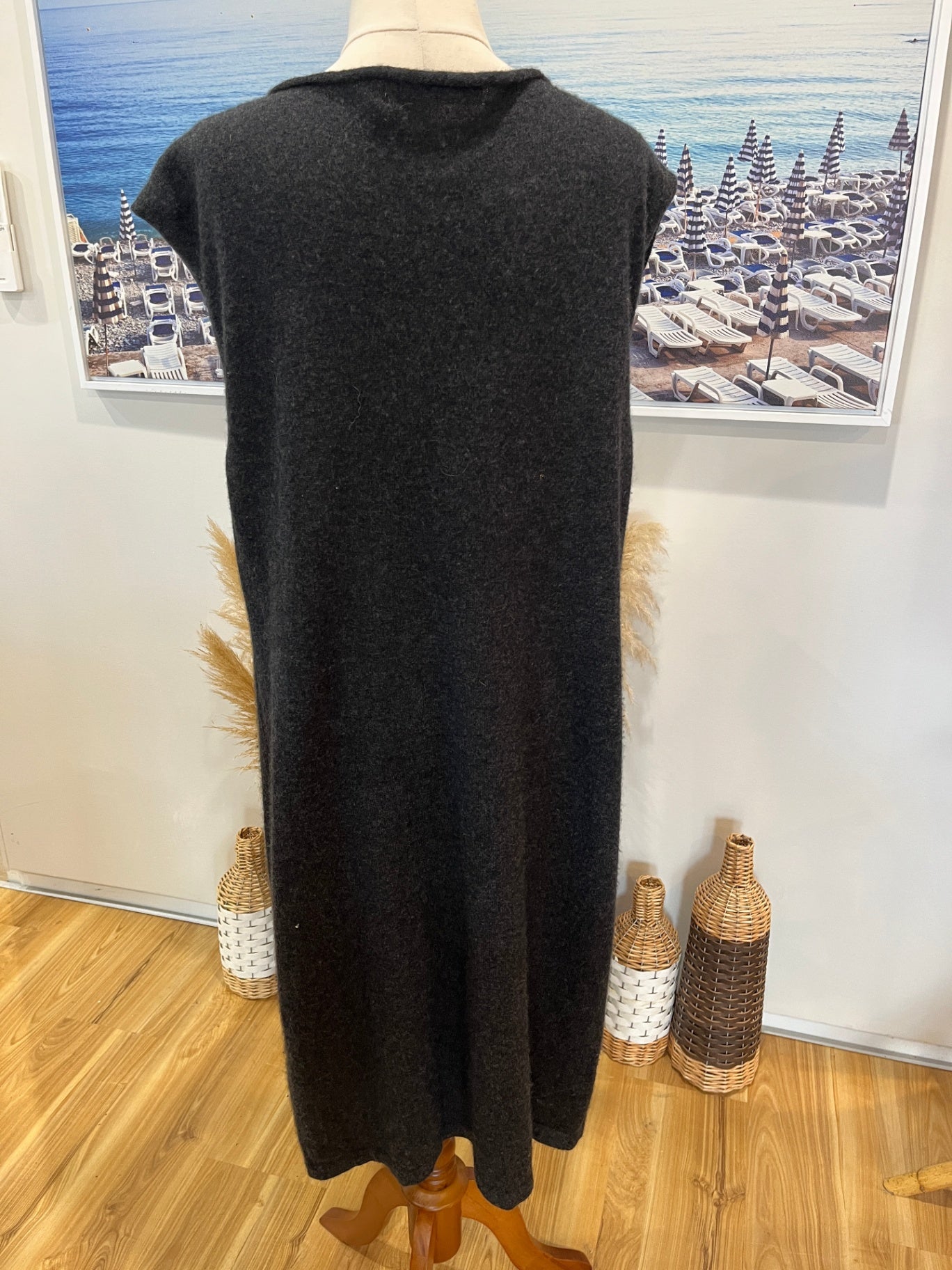 Scott + Scott London 100% Cashmere Vest – Grey | Size Large | Luxury Knit