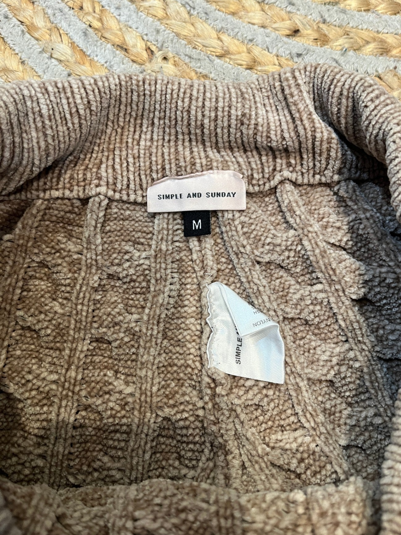 Simple + Sunday 2-Piece Chenille Lounge Wear Set - Medium