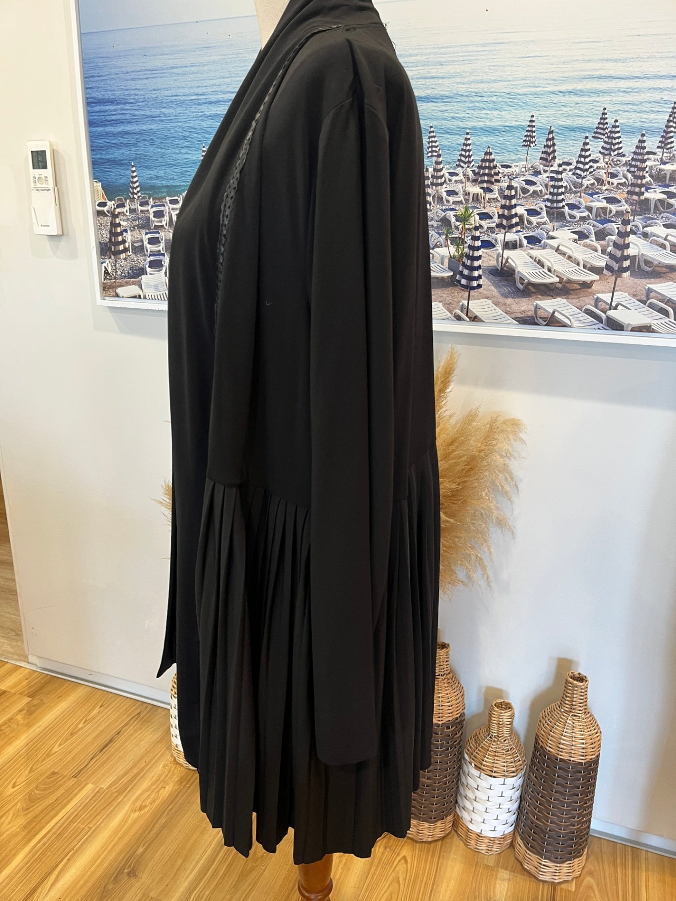 Clarity Black Pleated Back Jacket | Designed in Australia | Size 14 