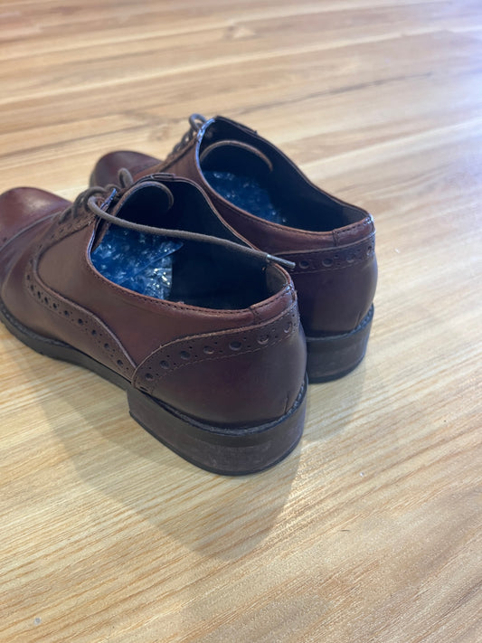 Classic Davos Gomma Chocolate Brown Leather Brogue Shoes | Size 37