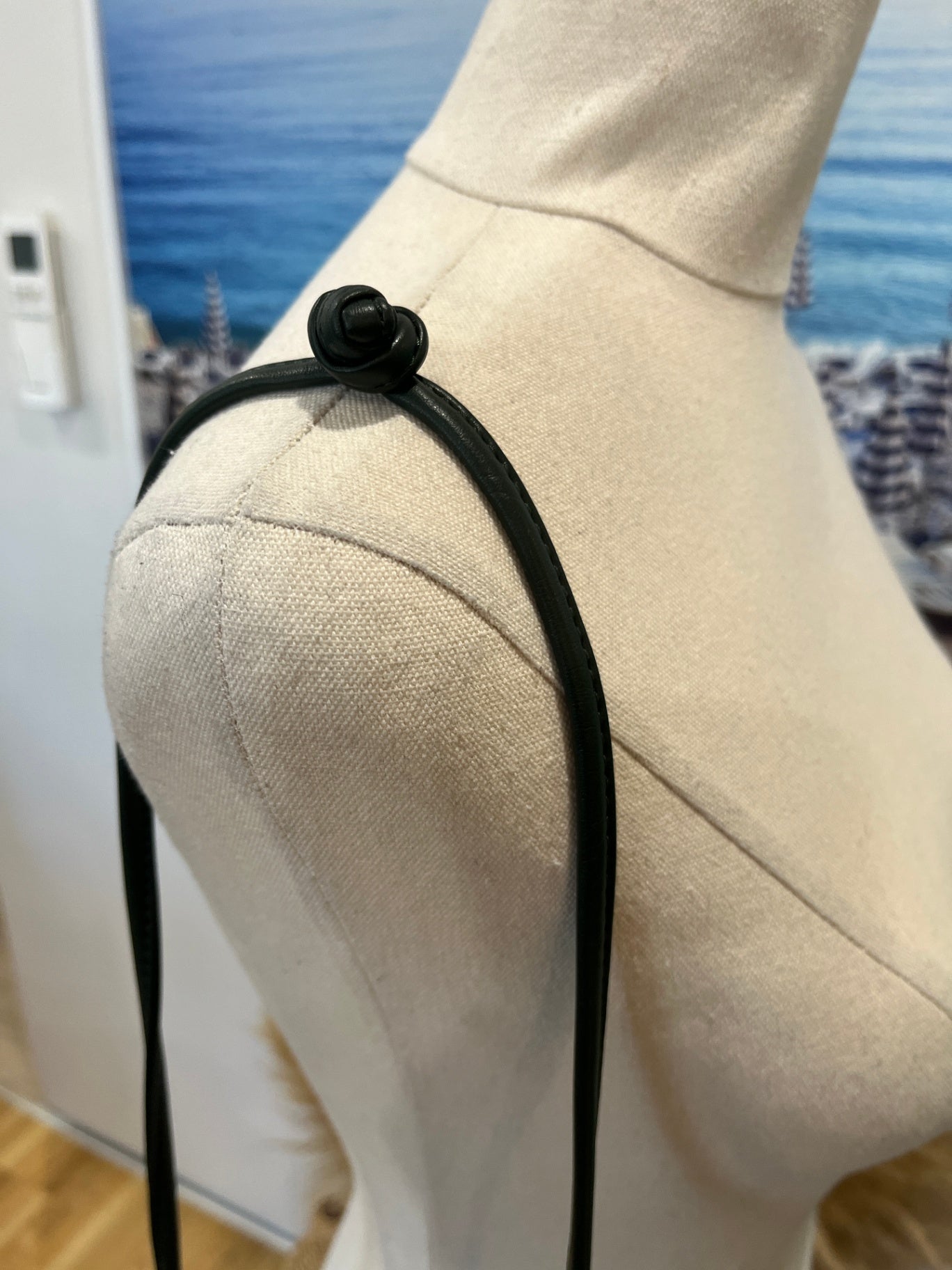 Stylish Dark Green Shoulder Bag | Long Strap | Gathered Sides | Snap Closure
