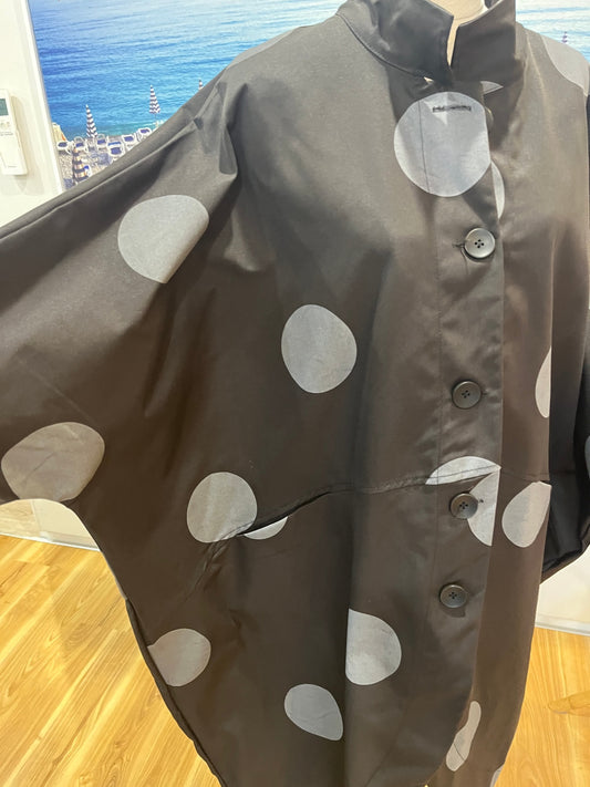 Funky Jacket Oversized Black & Grey Spot | XL