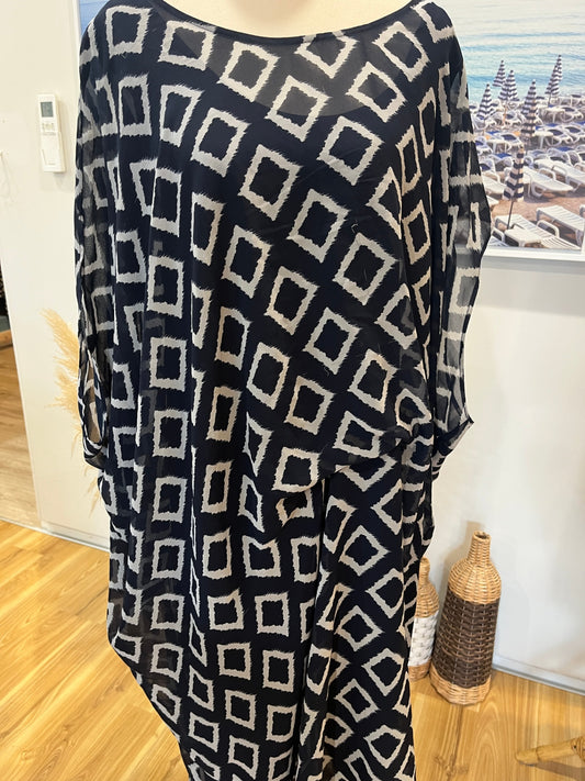 Jigsaw Batwing Dress Size 20 