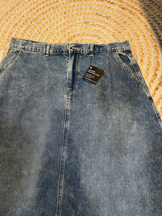 K&K Denim Flared Skirt | Size 16 | Knee Length | New with tag