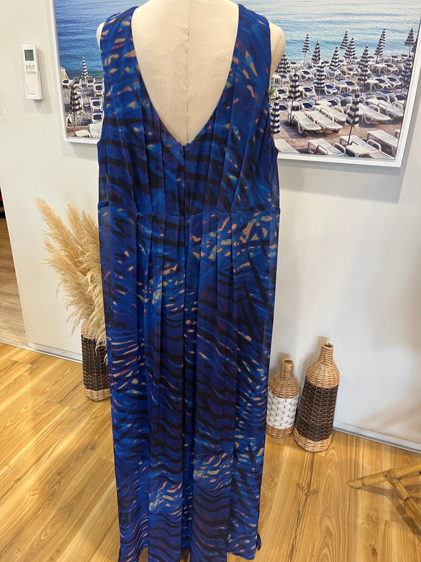 Autograph Watercolour Blue Dress Size 20