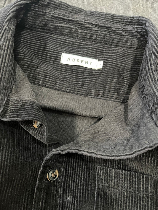 ABSENT Cord Men's Black Shirt Size L