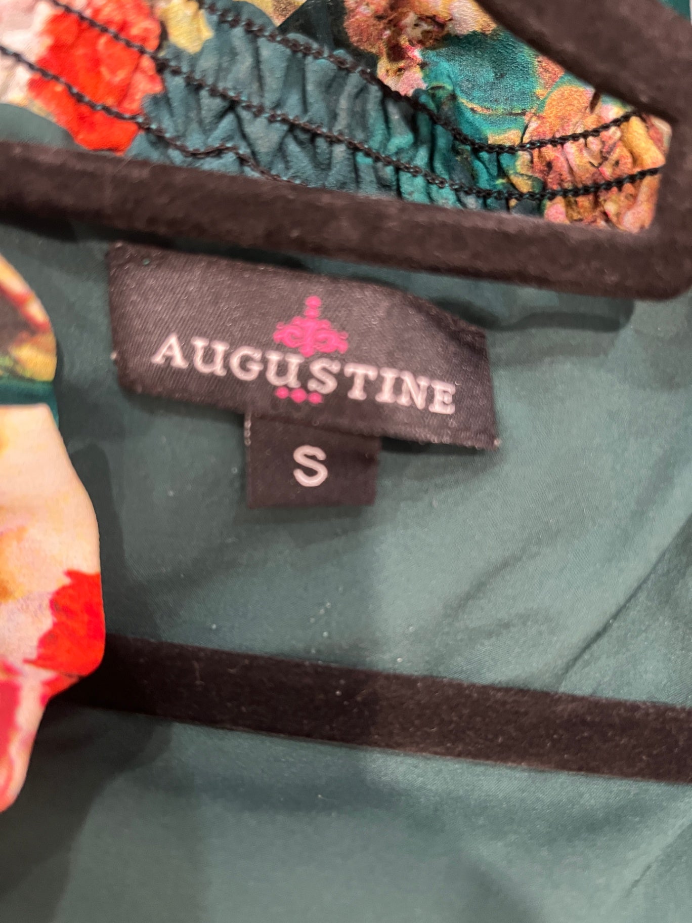 Augustine Layer Dress — Blooming in Green Size S