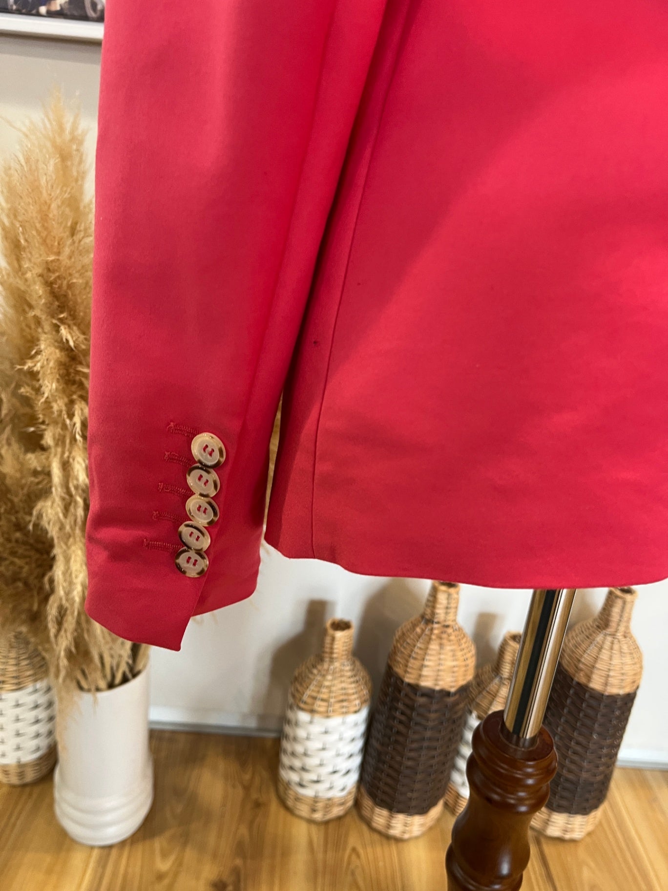 Drama the Label Blazer — Redish Pink, Fully Lined, Size 10