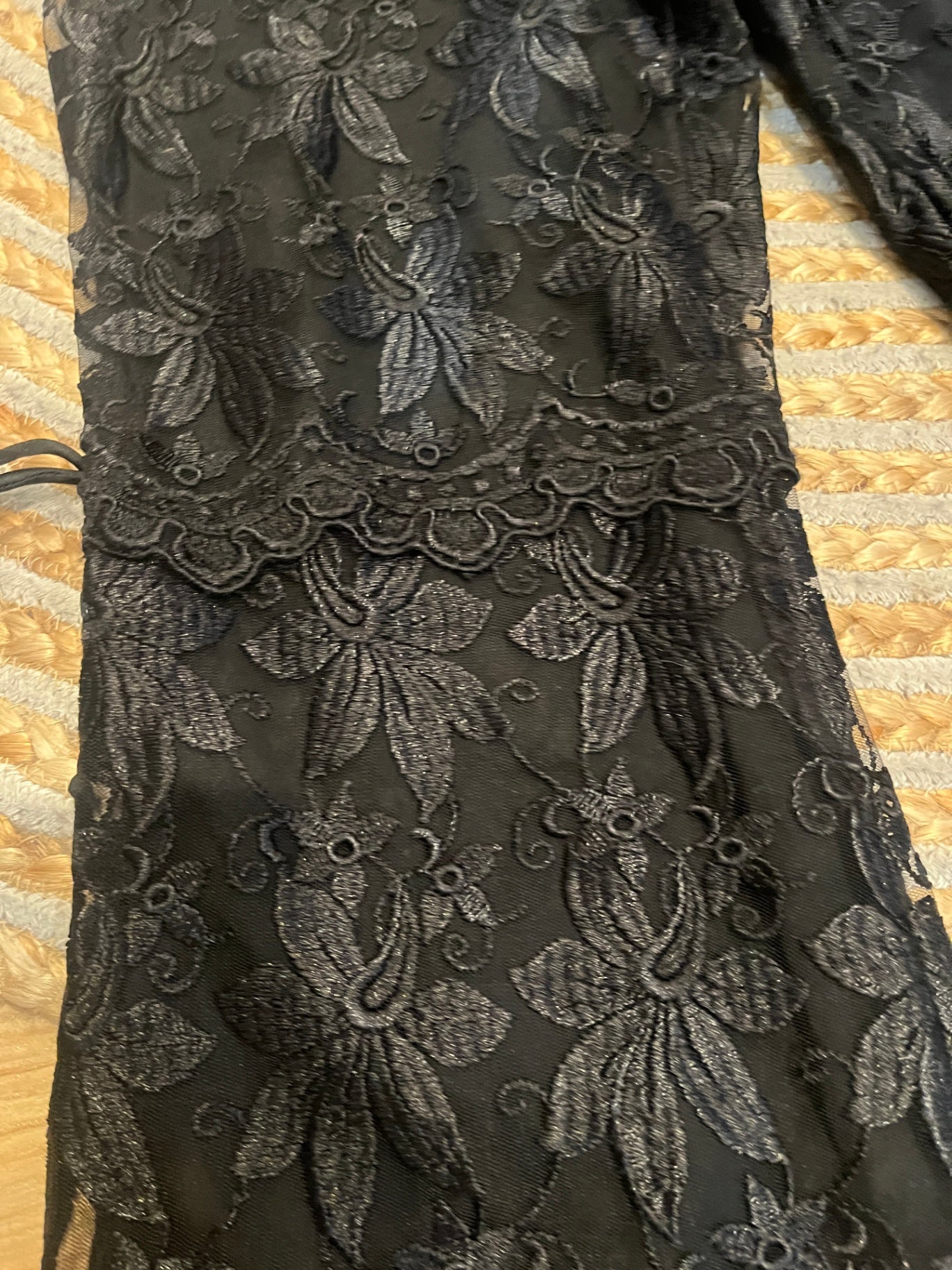 Barbara Lee Black Lace Pants — Size 10