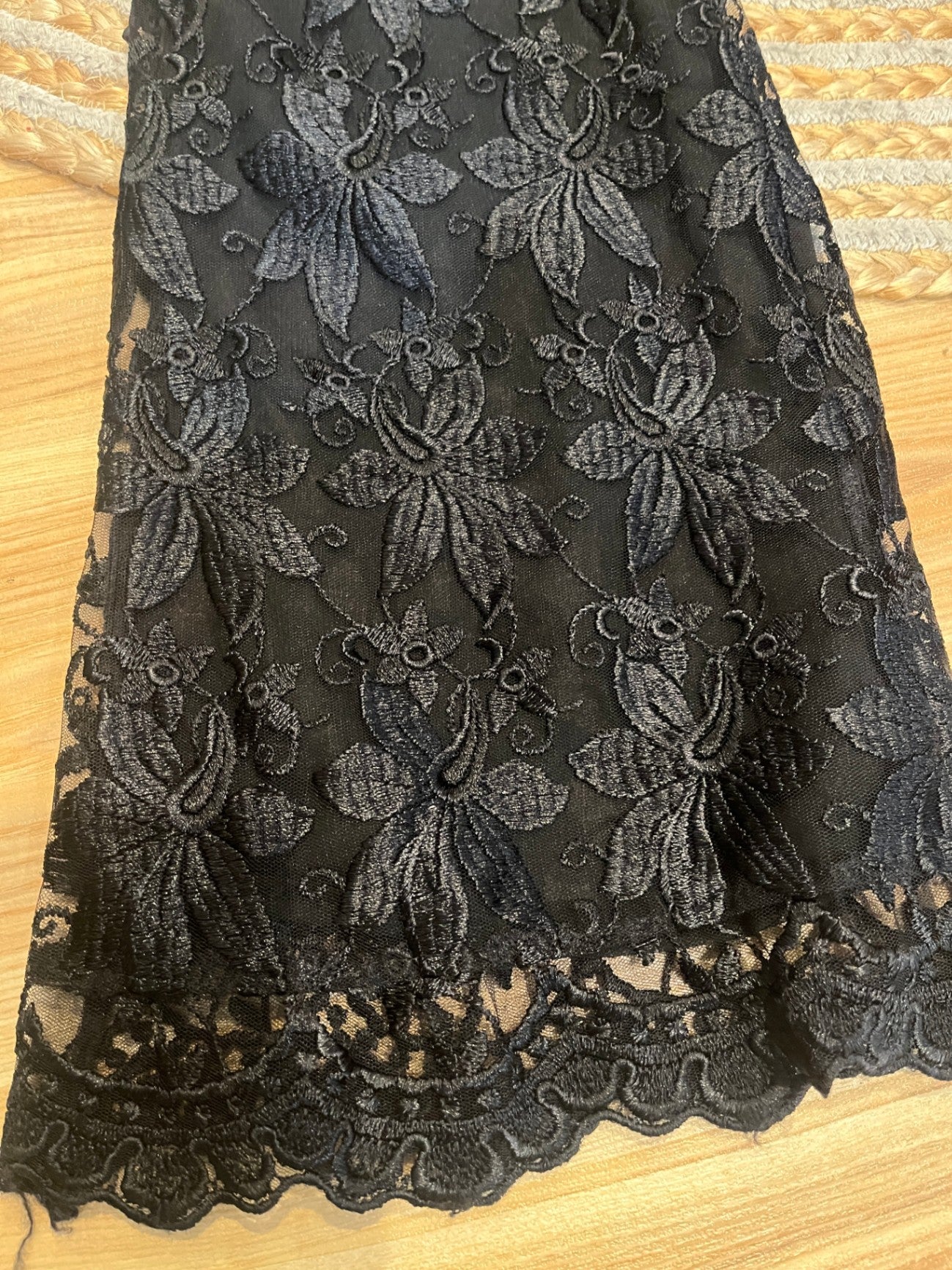 Barbara Lee Black Lace Pants — Size 10