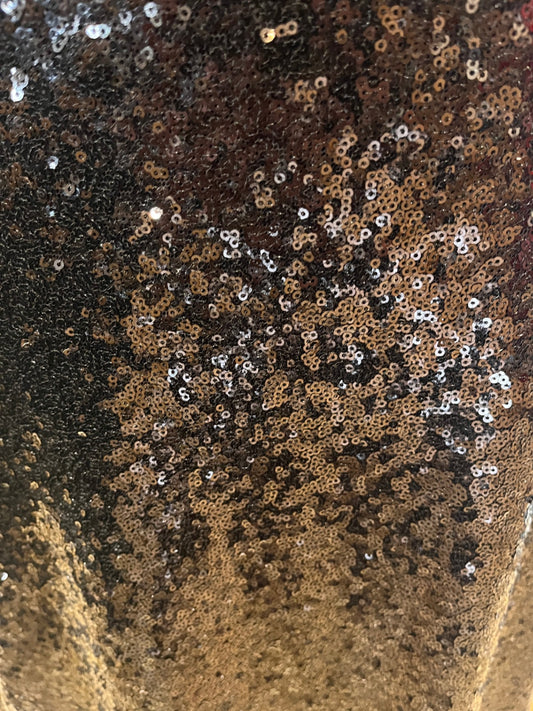 DECJUBA Black Sequin A-Line Skirt — Sparkle & Shine Size S