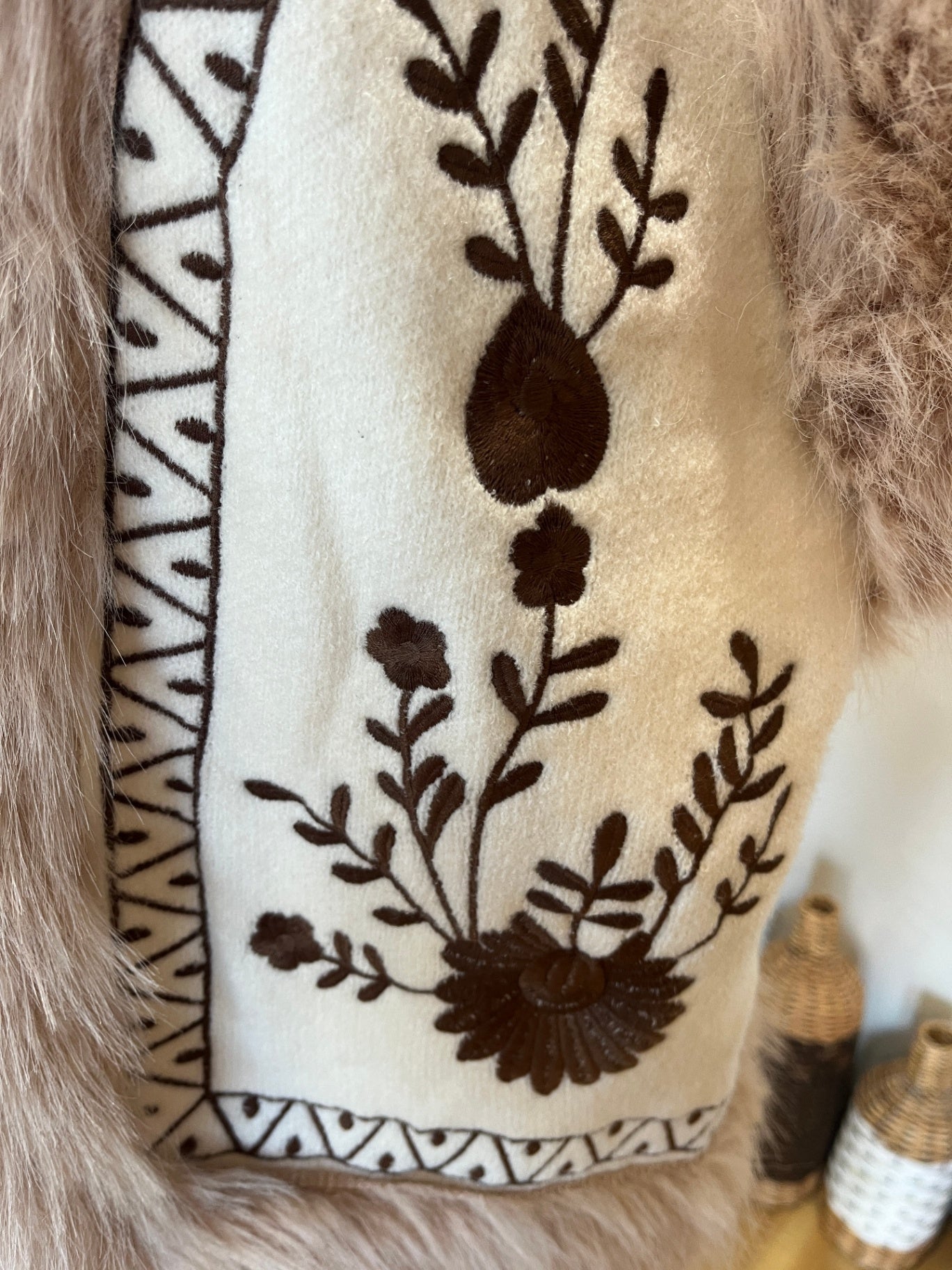 Vine Apparel Knitted Vest — M/L Cream