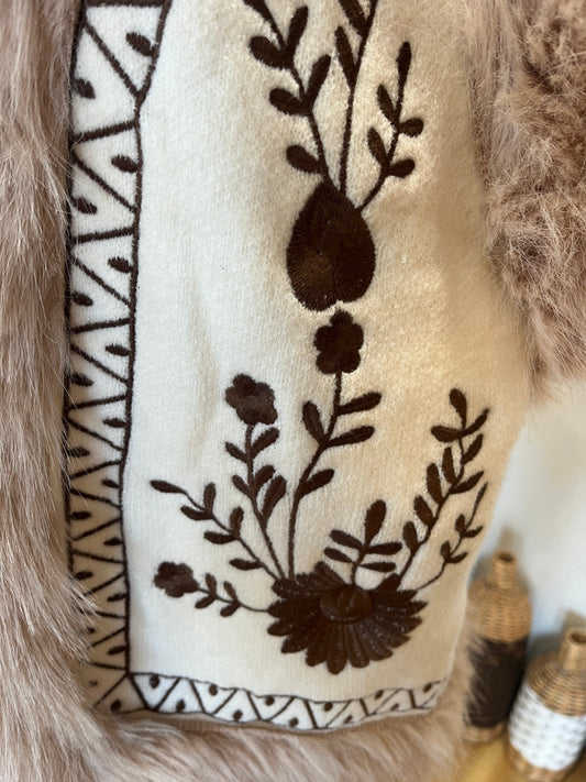 Vine Apparel Knitted Vest — M/L Cream