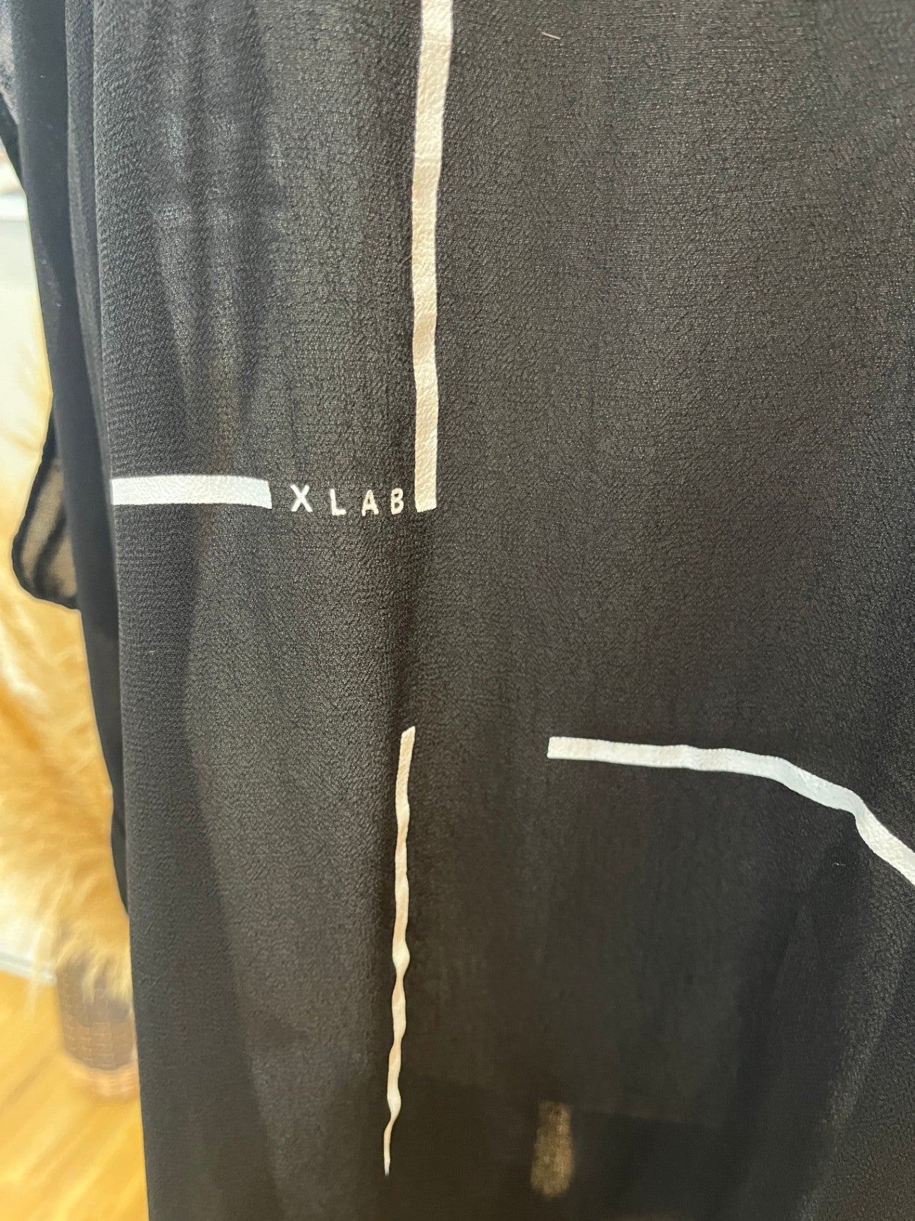 XLAB Made in NZ Black Tunic — Size 16, Round Neck
