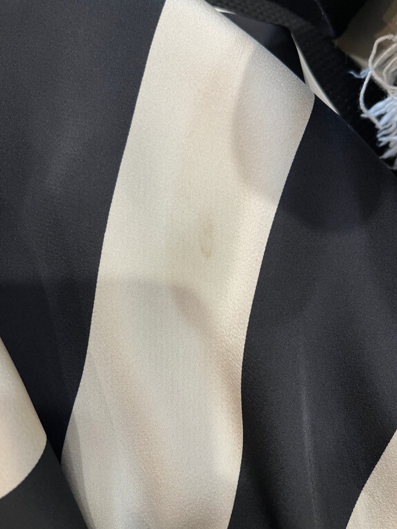 Stella + Gemma Midi Skirt — Beige & Black | Size 12 | Chic Statement Style