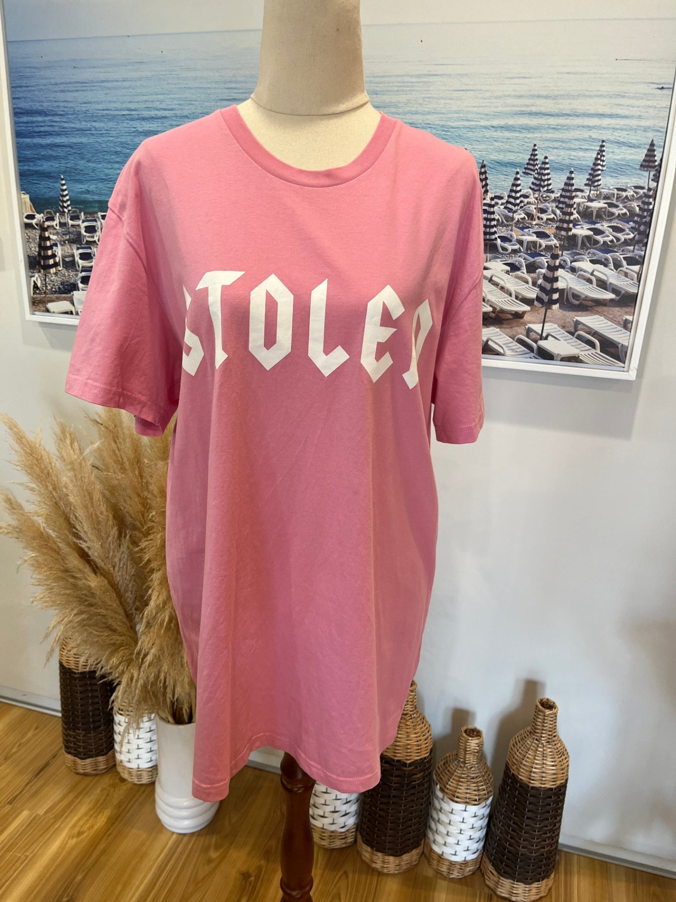 Stolen Girlfriends Club T-Shirt — Pink, Size Large | Stylish Streetwear