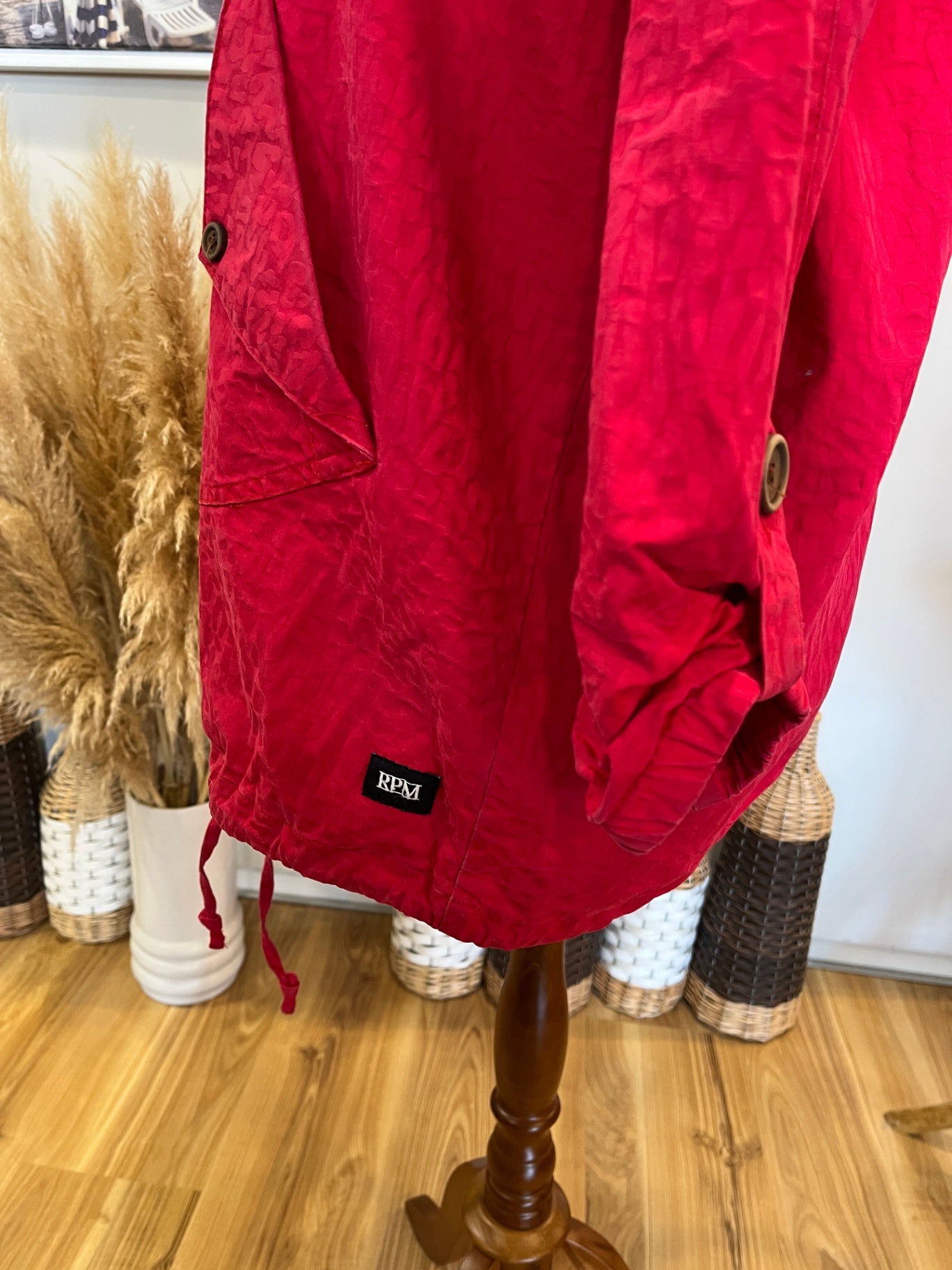 RPM Red Jacket — Size 10 | Stylish Statement Outerwear