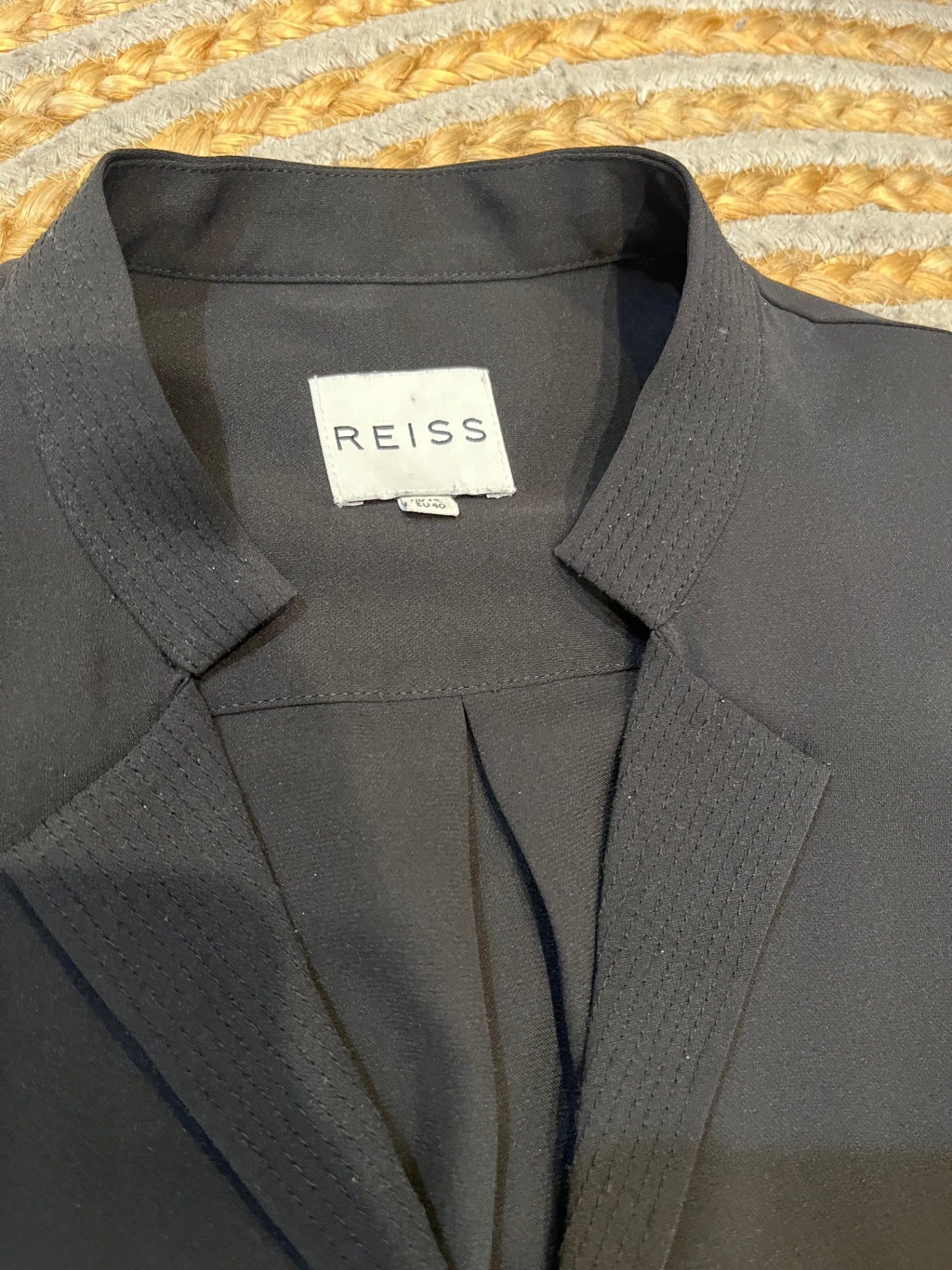 REISS Black Jumpsuit — Size 12 | Chic & Timeless Style