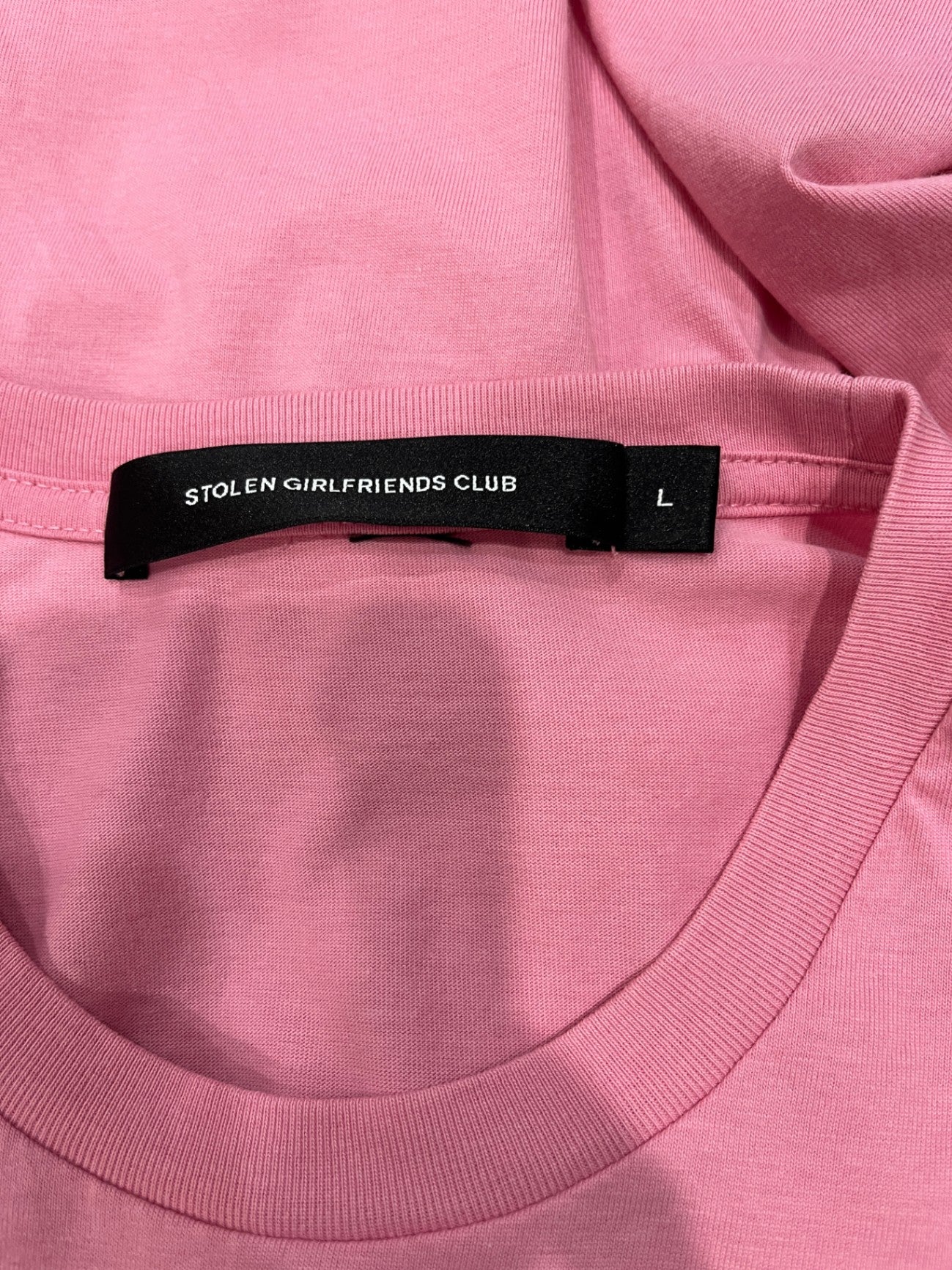 Stolen Girlfriends Club T-Shirt — Pink, Size Large | Stylish Streetwear