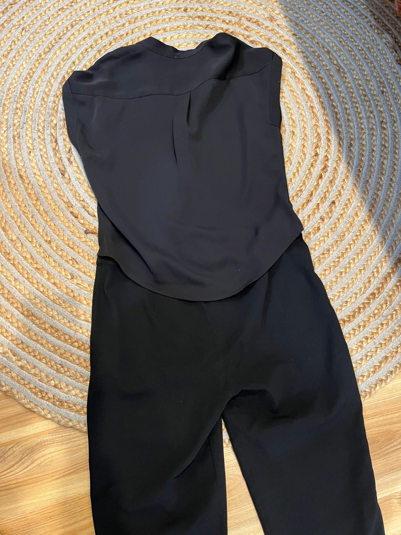 REISS Black Jumpsuit — Size 12 | Chic & Timeless Style