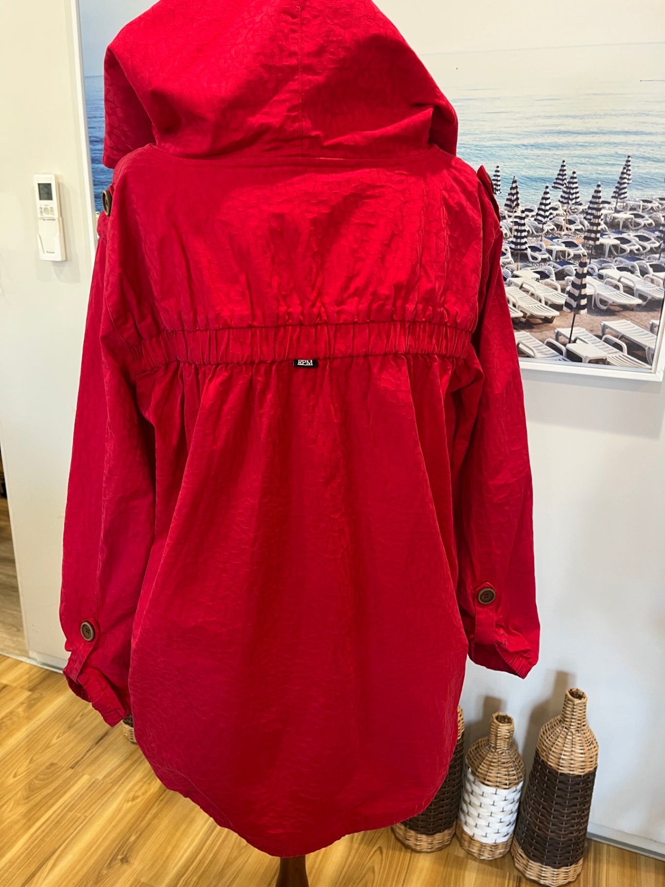 RPM Red Jacket — Size 10 | Stylish Statement Outerwear