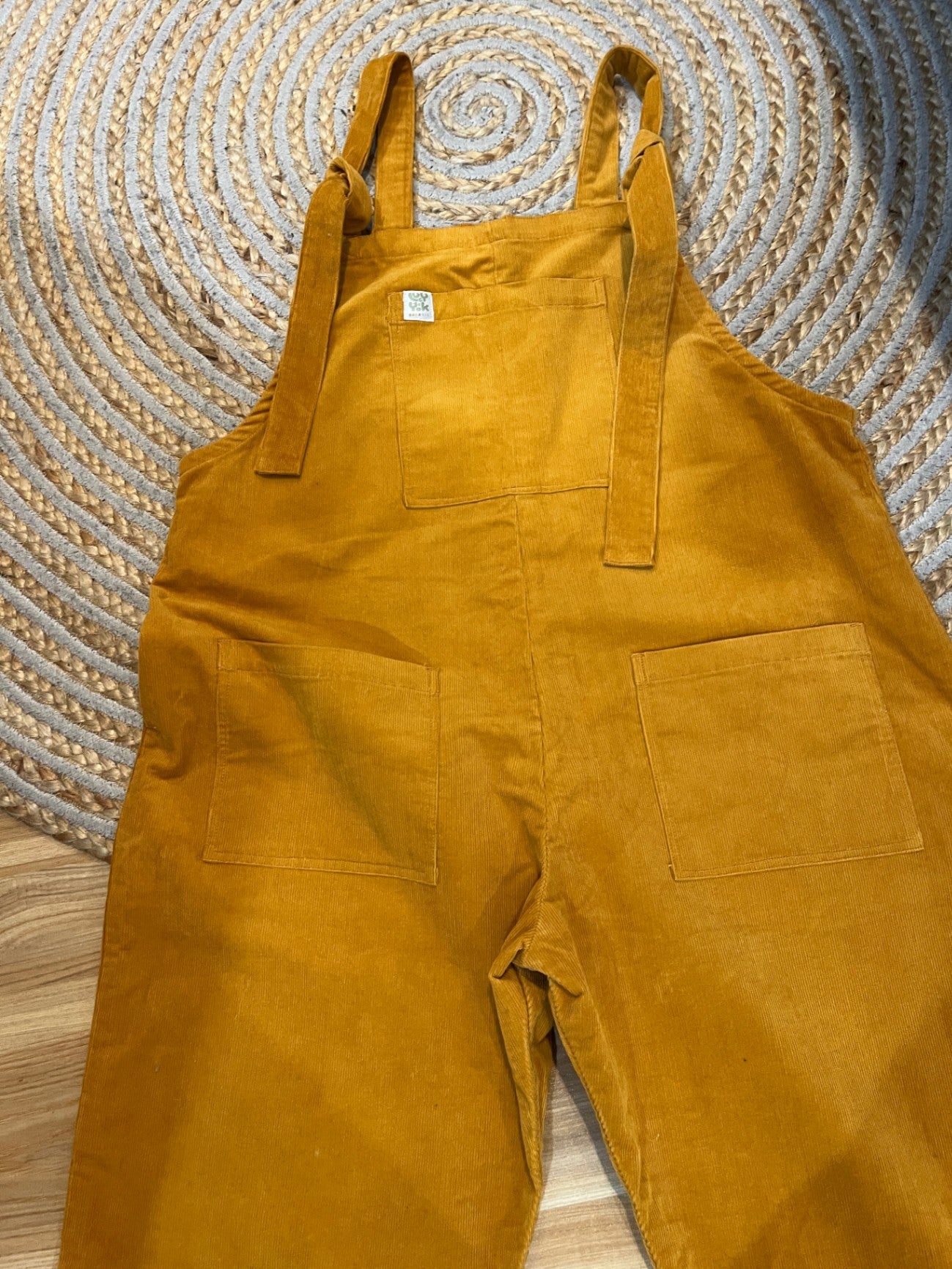 Lucy & Yak Mustard Corduroy Overalls | Organic & Ethical | Independent | Size Large
