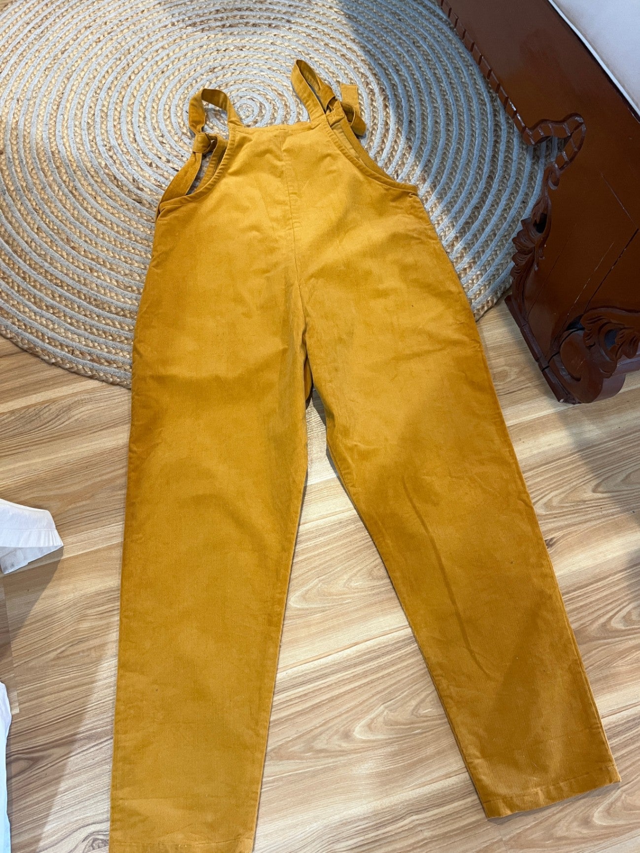 Lucy & Yak Mustard Corduroy Overalls | Organic & Ethical | Independent | Size Large