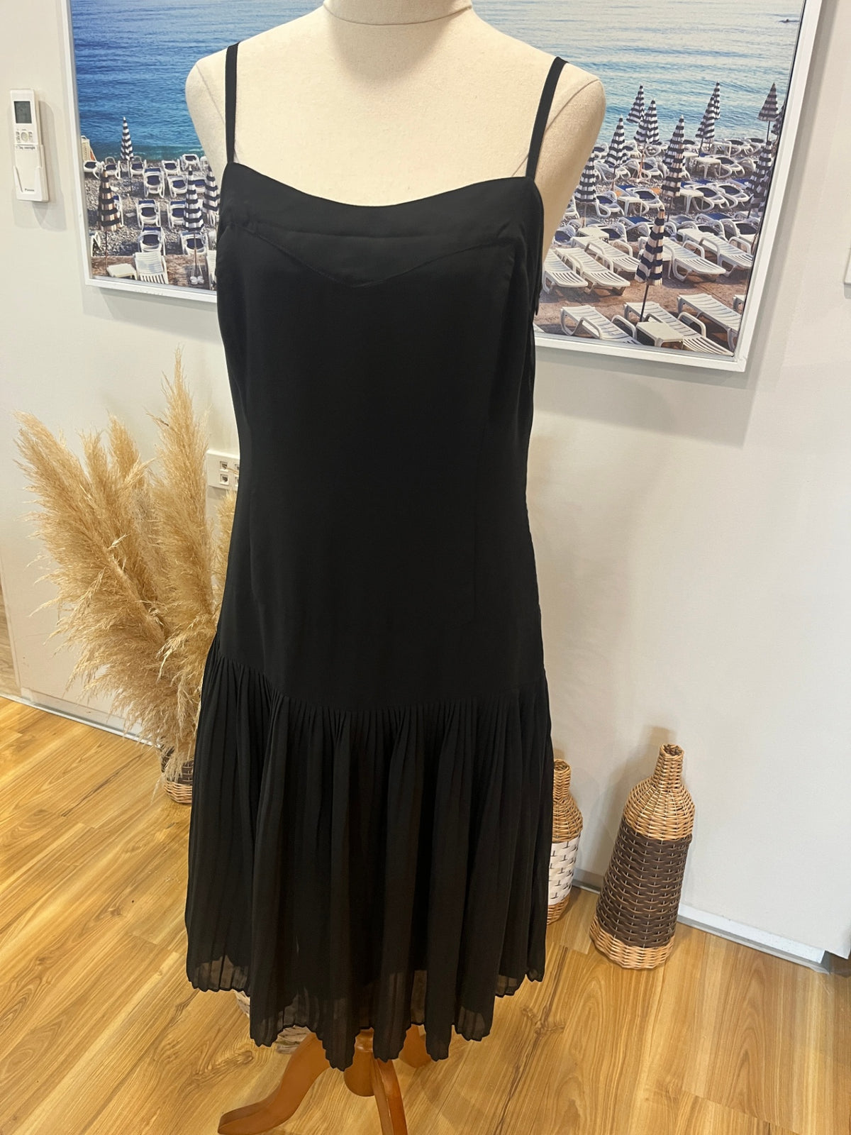 Kamikaze Classic Black Dress – Size 10
